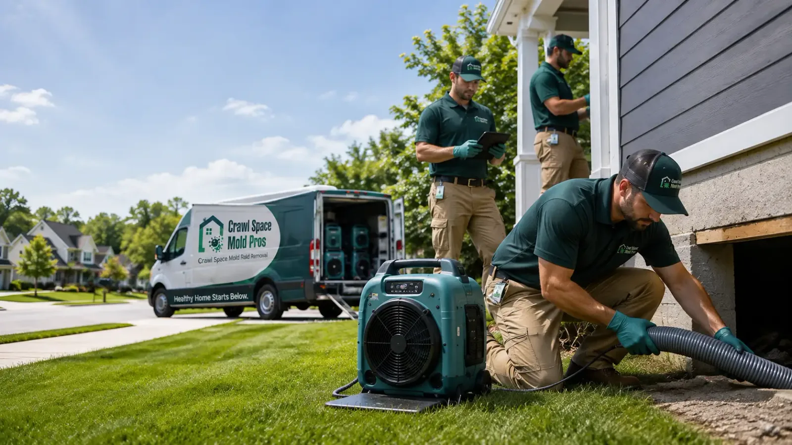 Crawl Space Mold Removal in Pinckney, MI